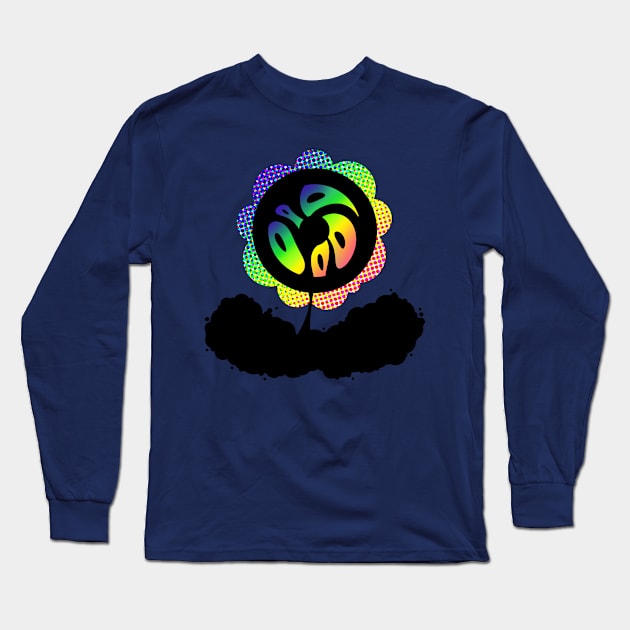 Psycahdelic flower Long Sleeve T-Shirt by Dejachoo